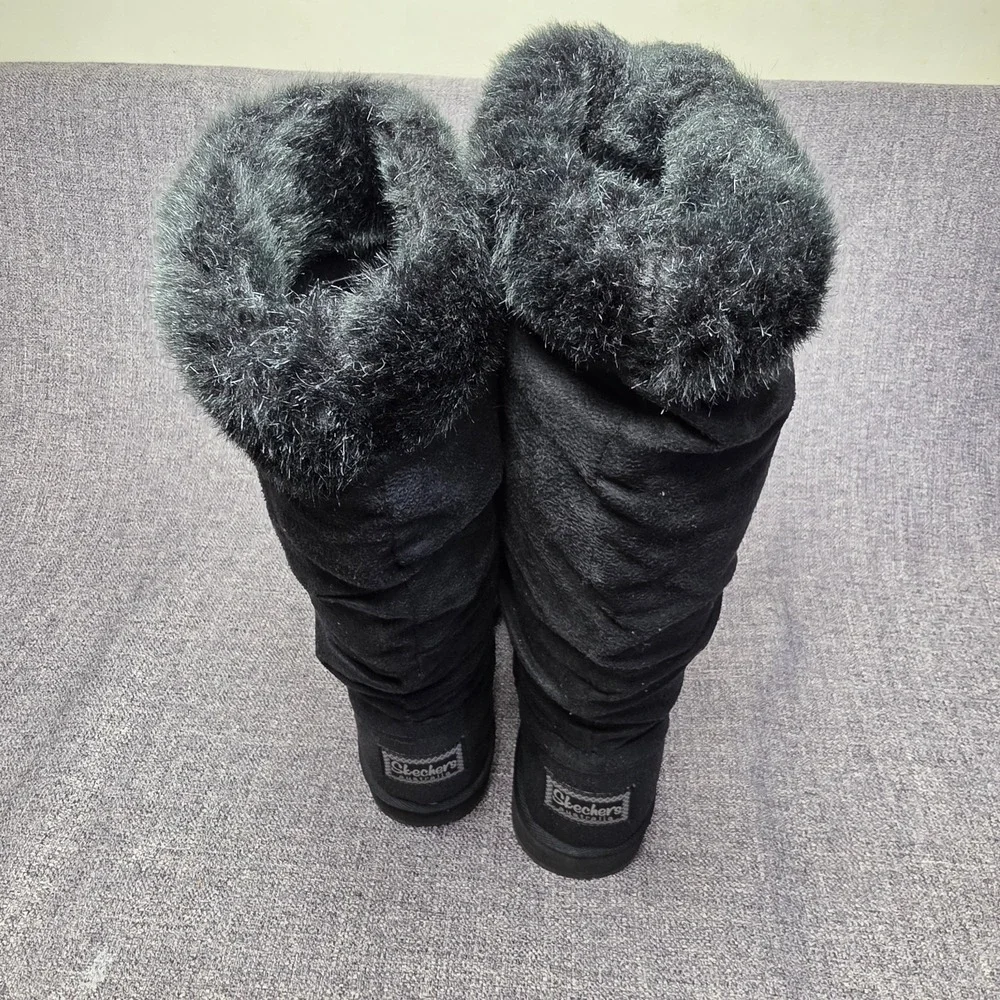 Sketchers Australia Women's Black Tall Pull On Winter Boots Size 9